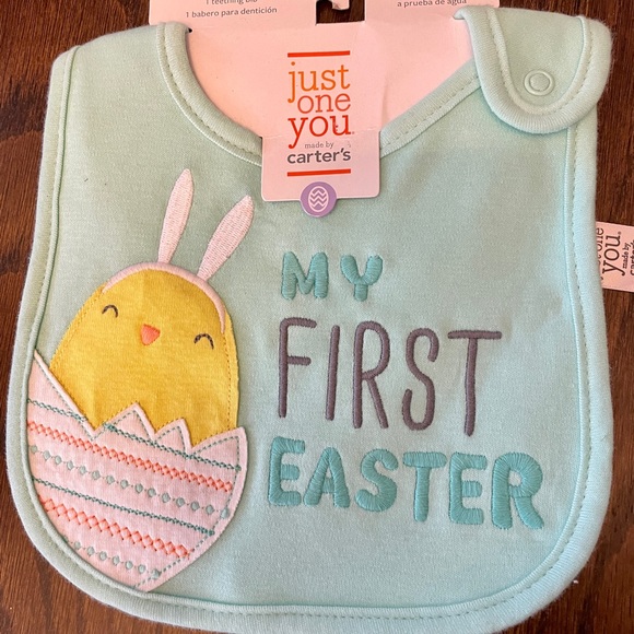 Carter's Other - My First Easter teething bib 🐣